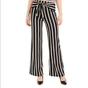BCX Women's Black and White Wide Leg Pants
